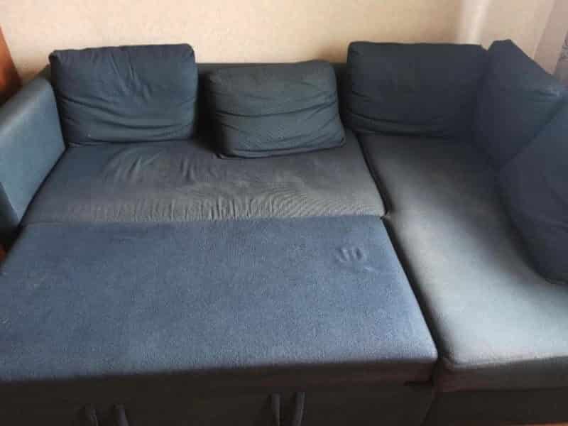 диван-кровать до чистки